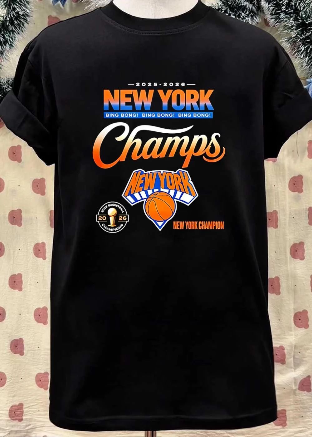 Bing Bong 2025 2026 New York Champs Basketball Champion T-Shirt