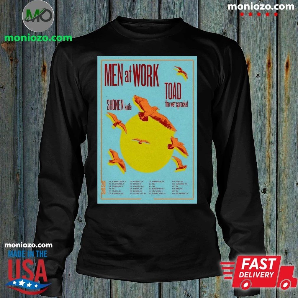Original Men At Work Summer 2026 Shows Poster Shirt