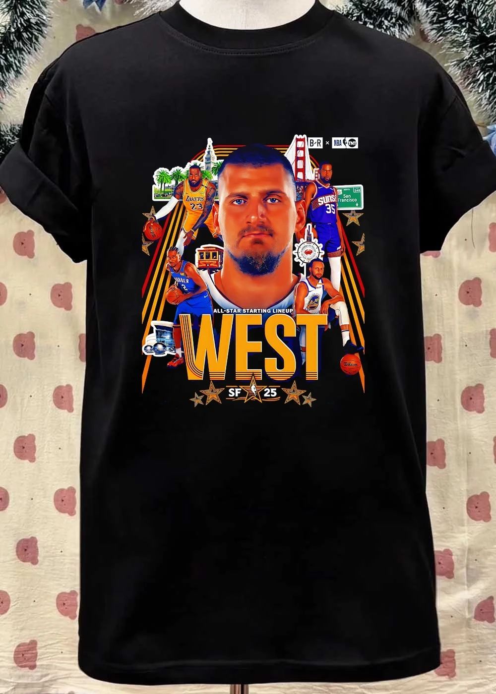 All-star Starting Lineup West 2026 basketball shirt