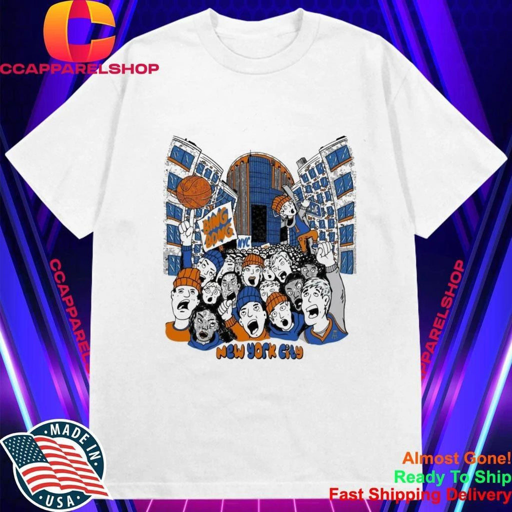 New York City Knicks basketball fan bing bong NYC shirt