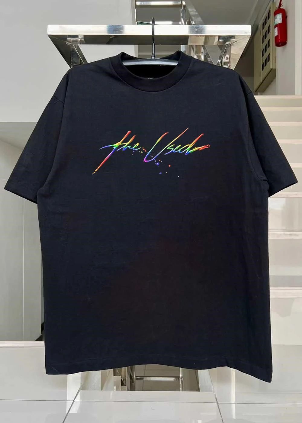Rainbow The Used Logo Music Band T-Shirt