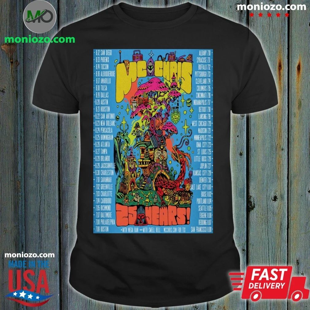 MC Chris Celebrates 25 Years National Tour Poster Shirt