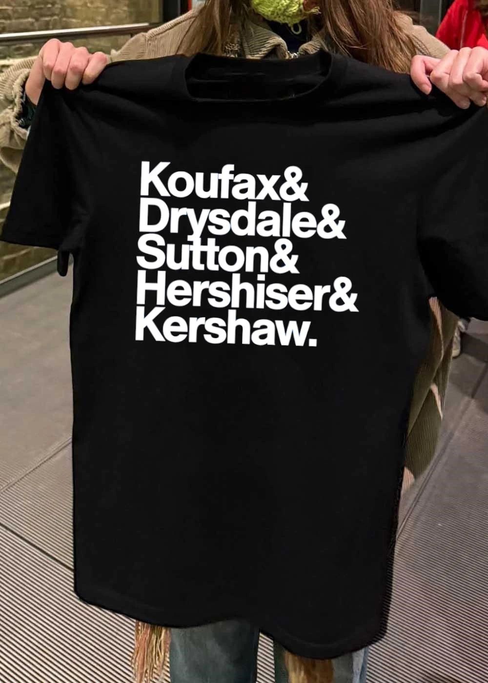 Los Angeles Dodgers Fan Apparel Koufax Drysdale Sutton Hershiser Kershaw Shirt