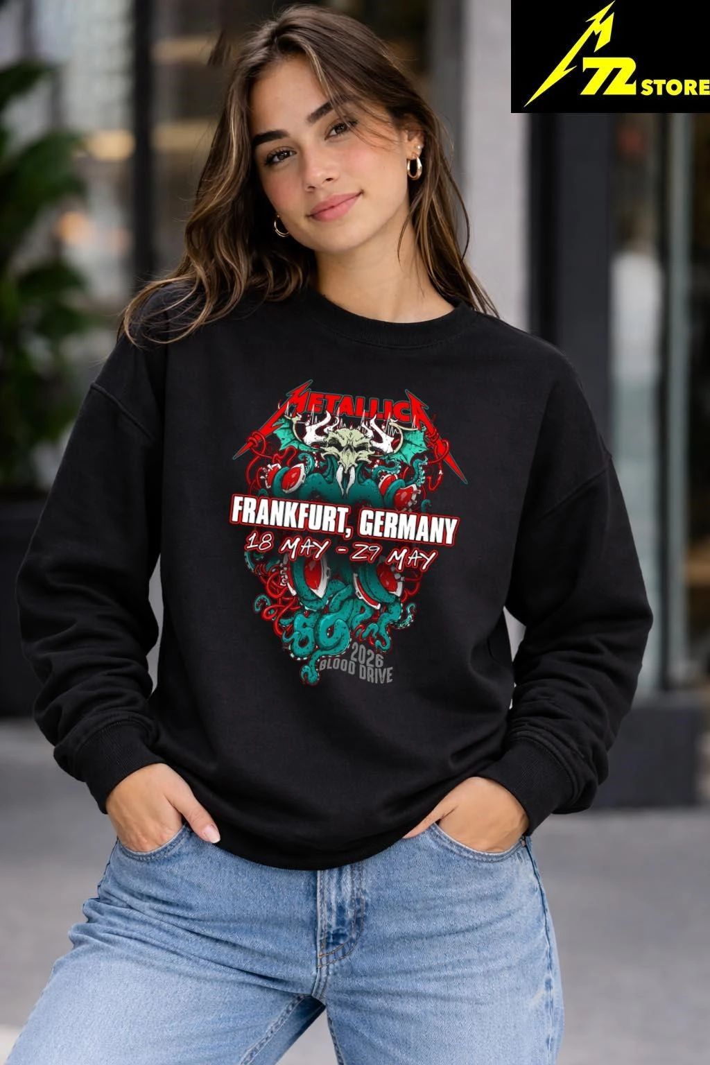 Metallica Frankfurt Germany 2026 Blood Drive Shirt