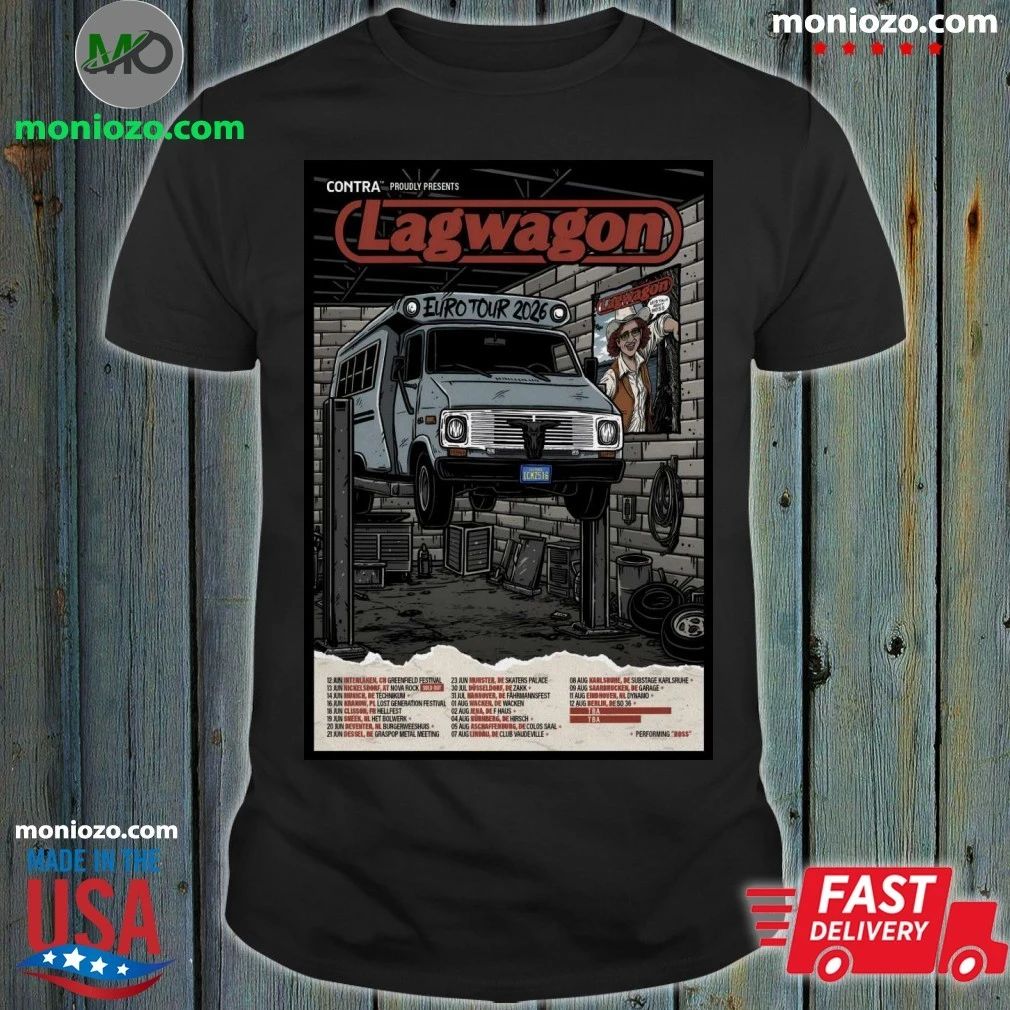 Original Lagwagon EU 2026 Tour Poster Shirt