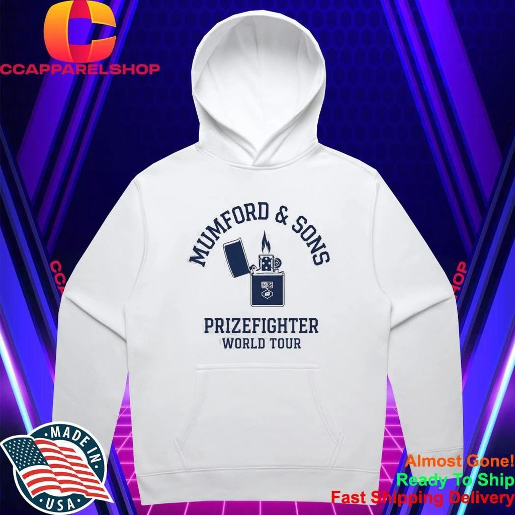 Mumford And Sons Prizefighter Tour 2026 North America Merch Logo Shirt