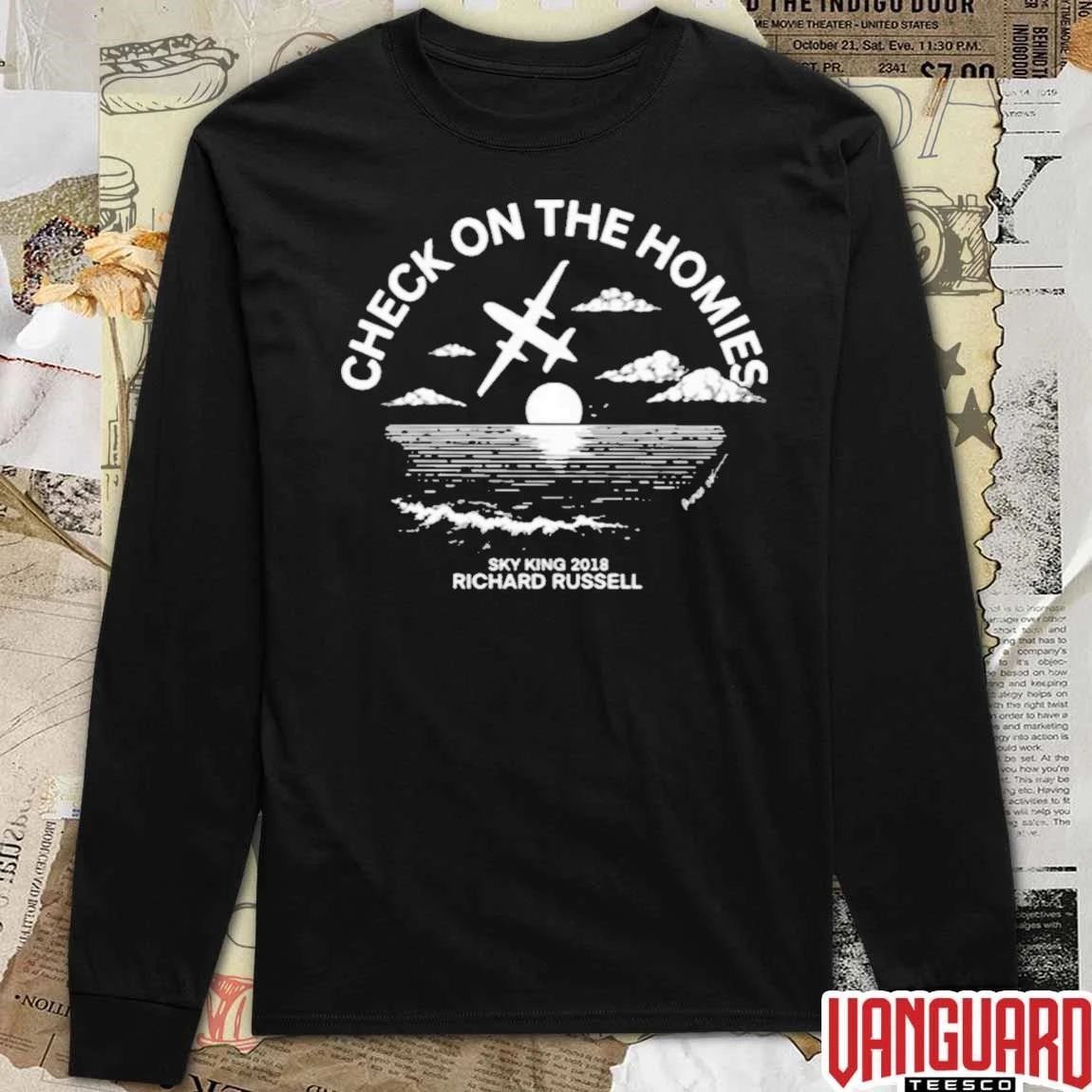 Check On The Homies Sky King 2018 Richard Russell Horizon Air Memorial t-shirt