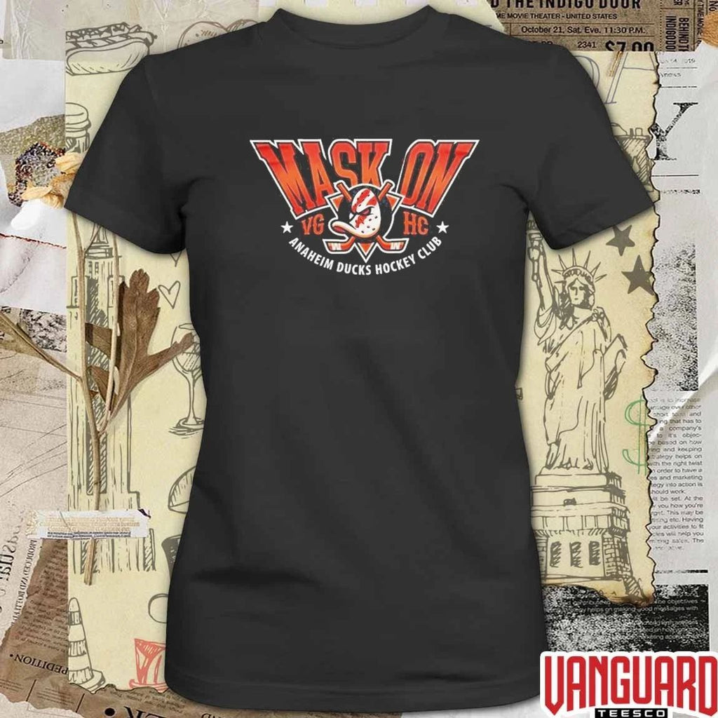 Anaheim Ducks Hockey Club 2026 Playoffs Mask On t-shirt