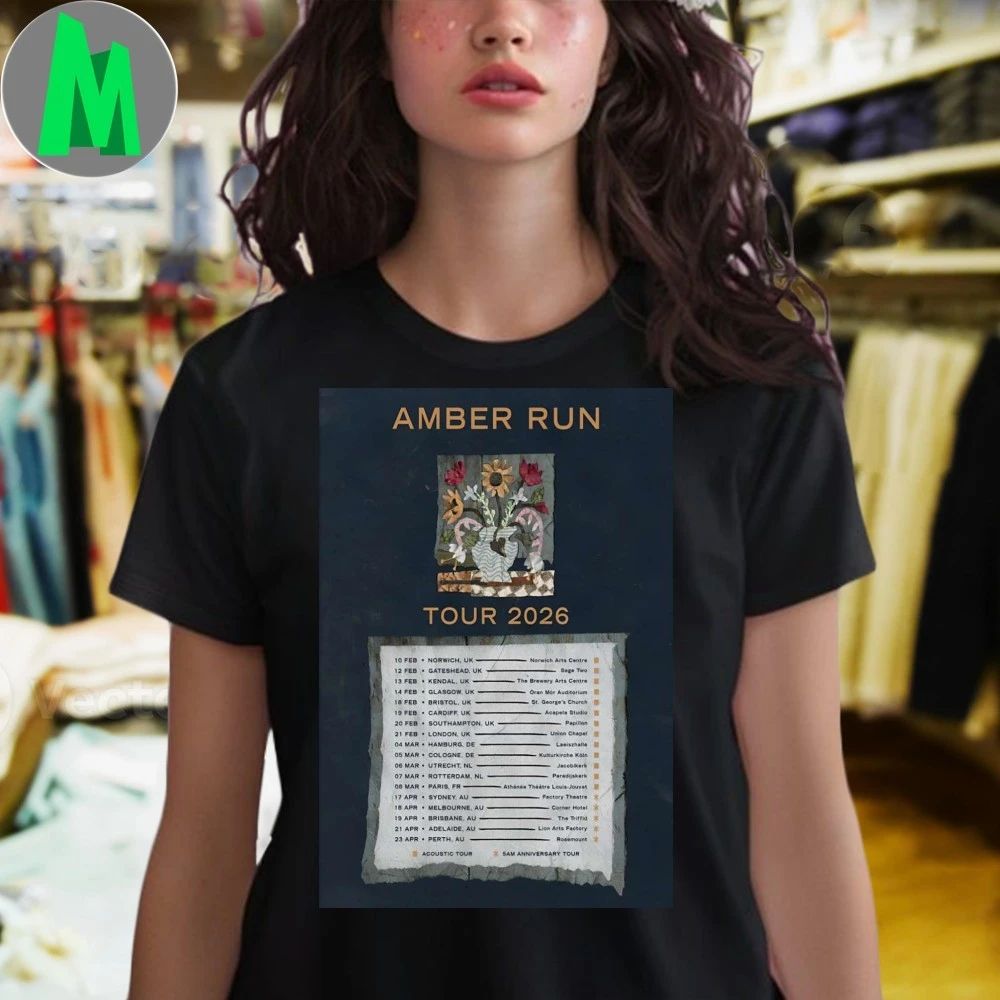Original Amber Run Acoustic Shows 2026 Poster Shirt