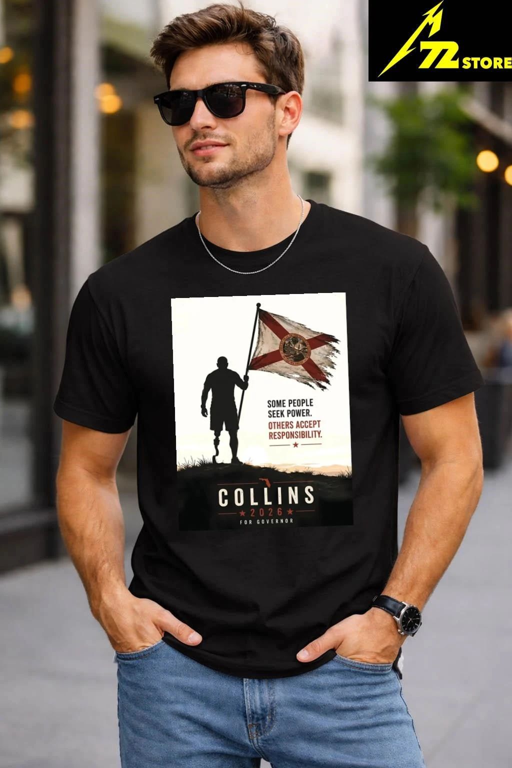 Jay Collins For Florida Governor 2026 Campaign Graphic Shirt