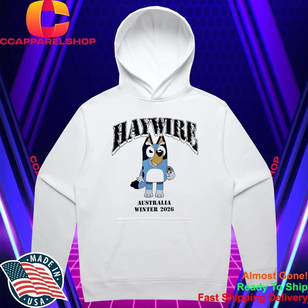 Haywire Australia Winter 2026 Tour Merch Bluey Shirt