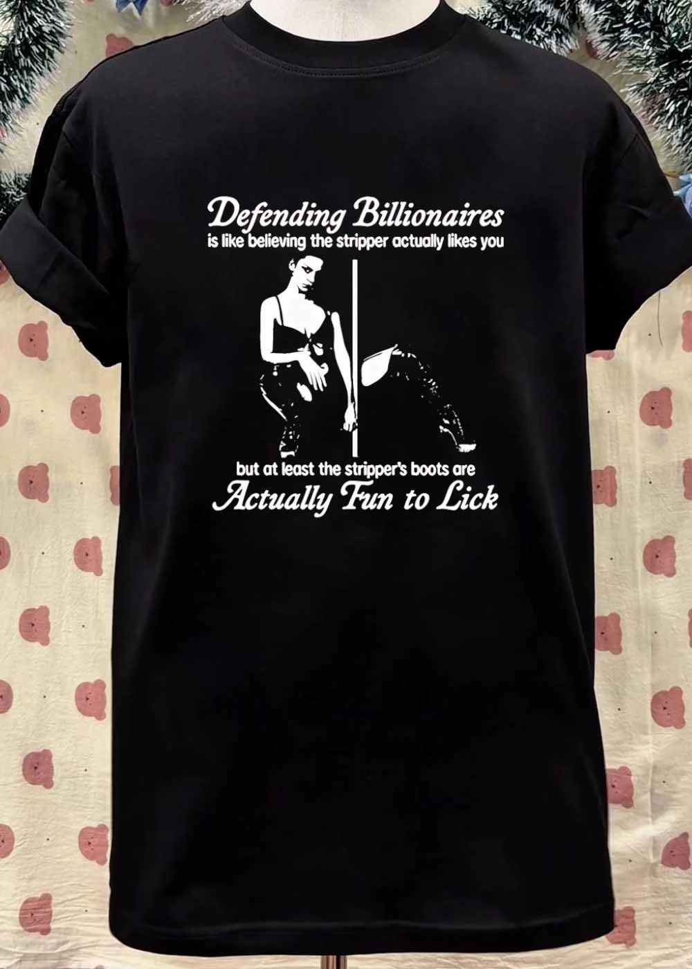 Defending Billionaires for Stripper Boots shirt