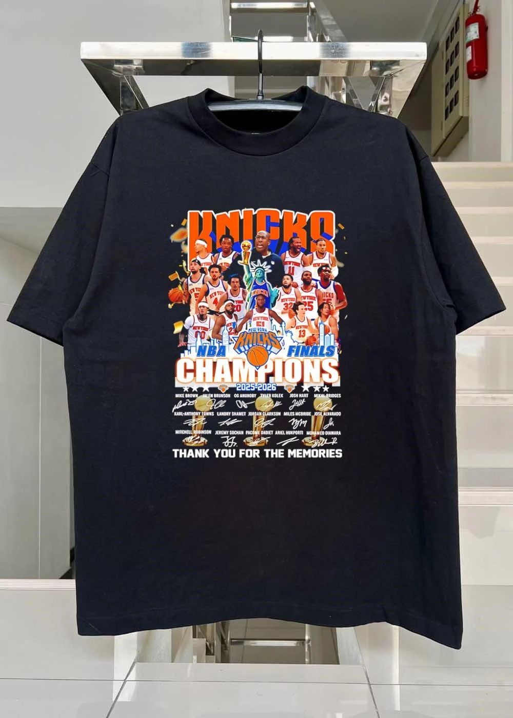 Mike Brown NBA Champions 2025-2026 Jalen Brunson OG Anunoby Knicks T-Shirt