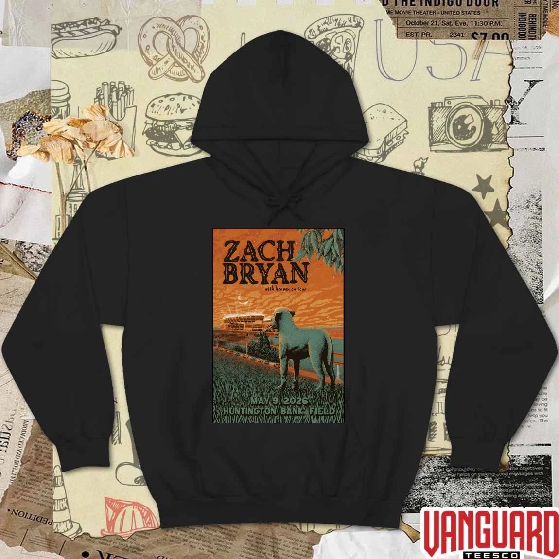 Zach Bryan Pop-Up Shop Now Huntington Bank Field Cleveland OH May 9 2026 Poster t-shirt