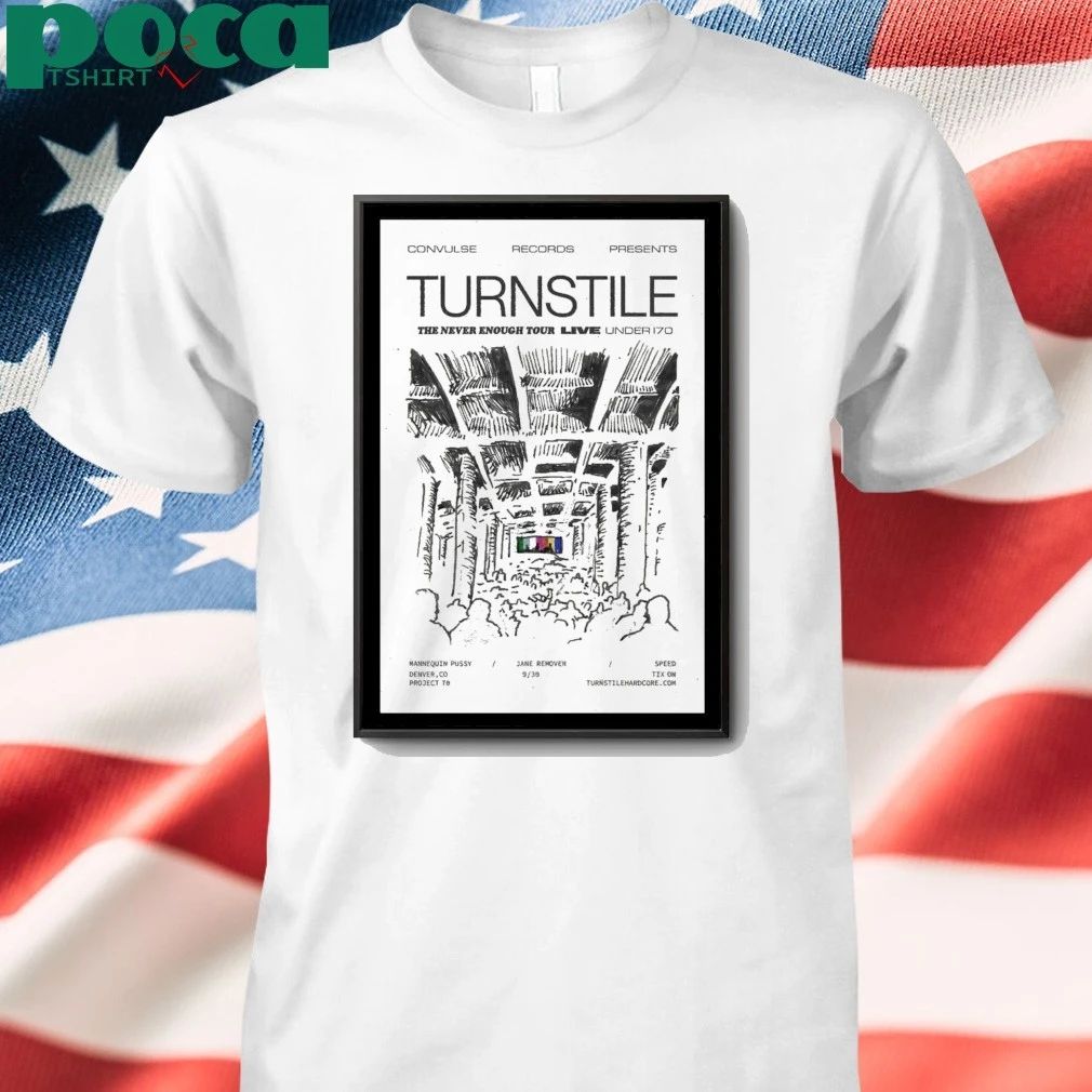Turnstile Sep 30, 2025 Project 70 Under The Bridge. Denver, CO Poster shirt