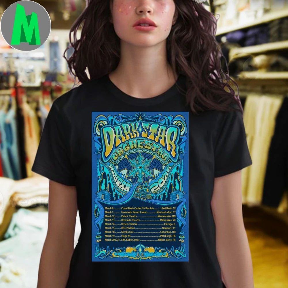 Original Dark Star Orchestra Winter East Coast Tour Poster Shirt