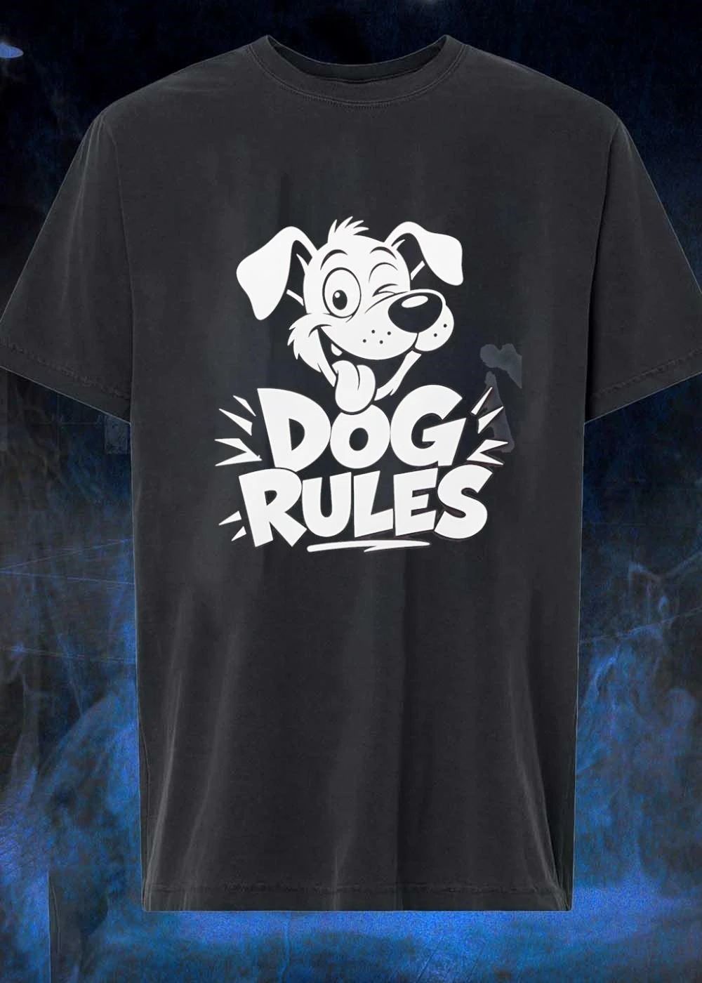 Dog Rules Fun Illustration T-Shirt