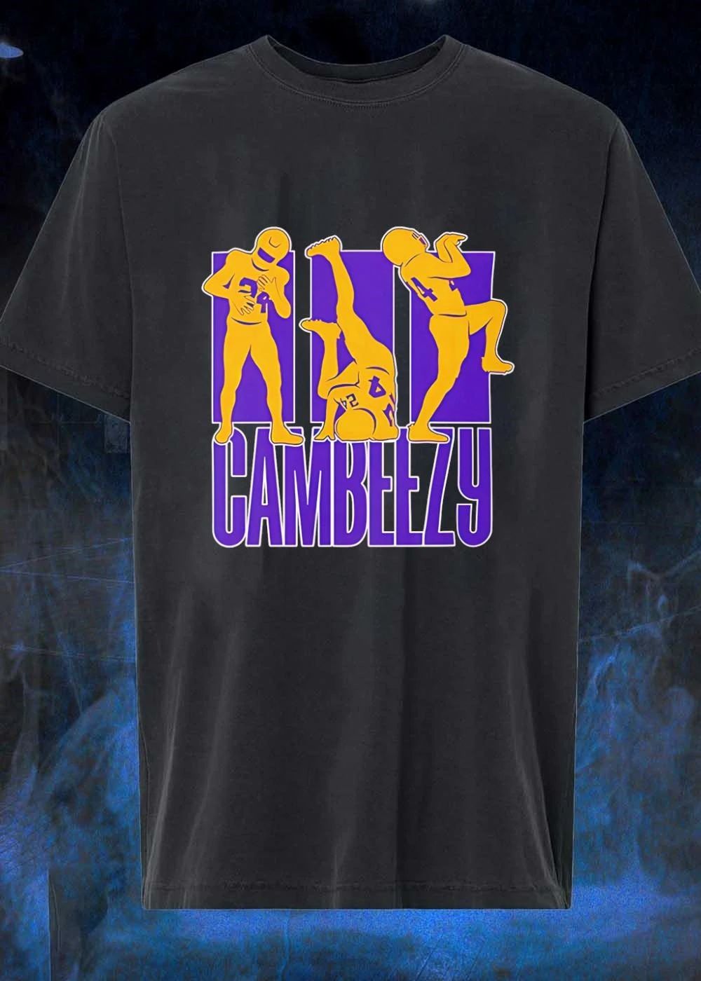 Lil Cambeezy Player 24 Purple Gold Football Shirt
