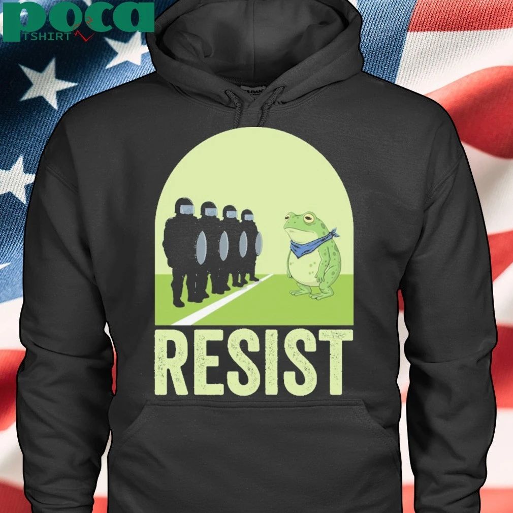 Resist Frog – Portland Protest Activist Vintage Poster T-shirt