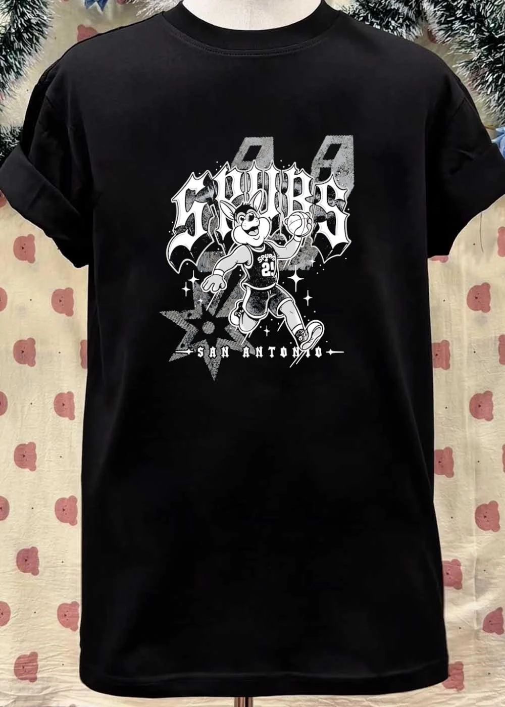 San Antonio Spurs Mascot The Coyote 21 Dunking Basketball Retro shirt