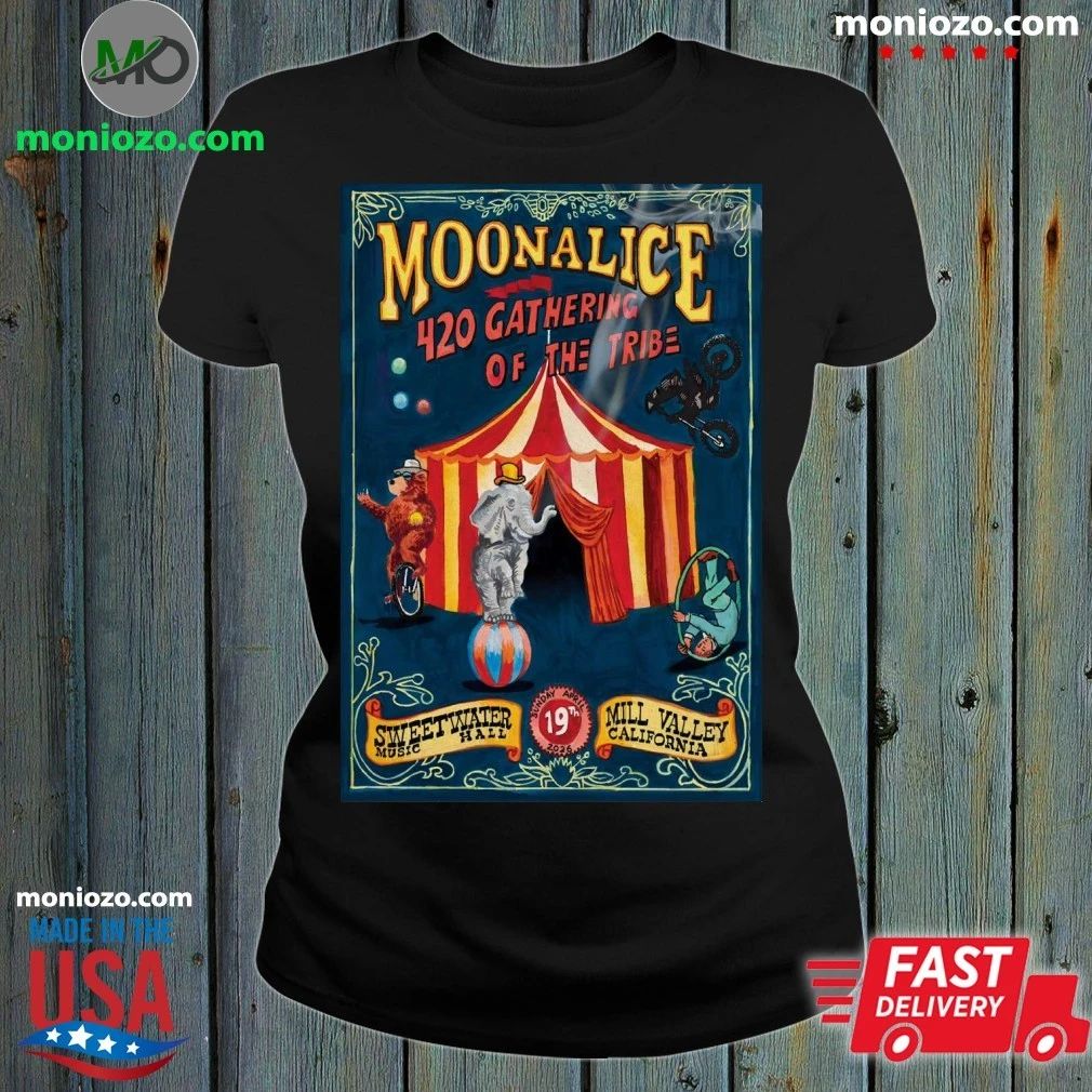 Original Moonalice April 19 2026 Sweetwater Music Hall in Mill Valley CA Poster Shirt