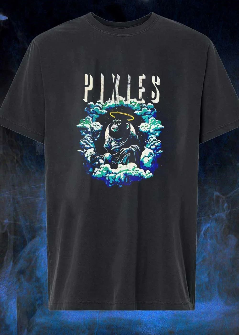 Pixies Haloed Chimp In Clouds Vinyl Record T-Shirt