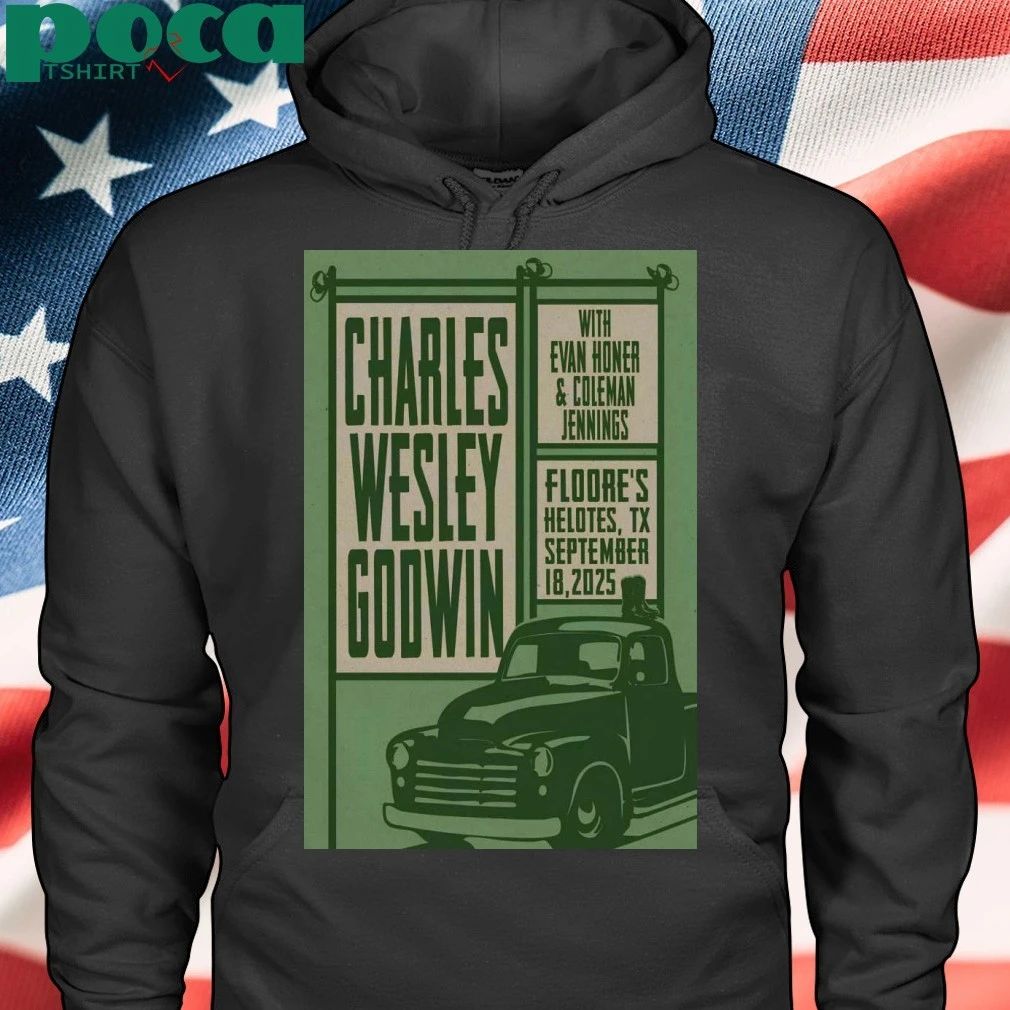 Charles Wesley Godwin Sep 18 2025 Helotes, TX Tour Poster T-shirt
