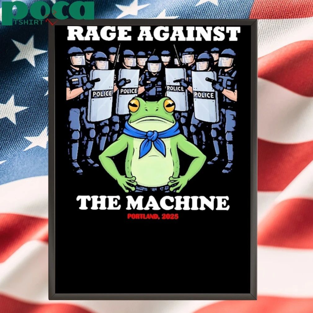 Rage Against The Machine Frog – Portland 2025 Protest – Portland Frog Protest T-Shirt