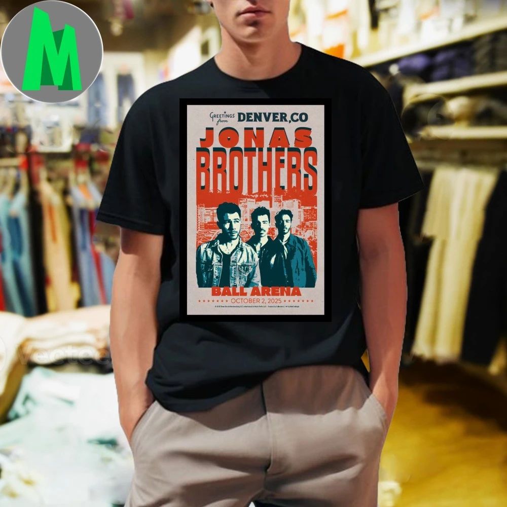 Jonas Brothers Denver CO Oct 2 2025 Ball Arena Poster Shirt