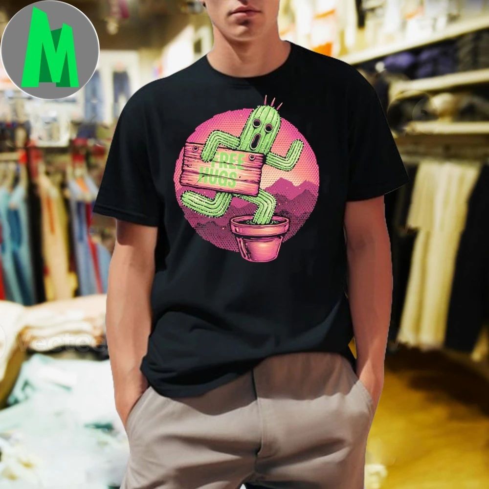 Huggable Cactus Free Hugs Shirt