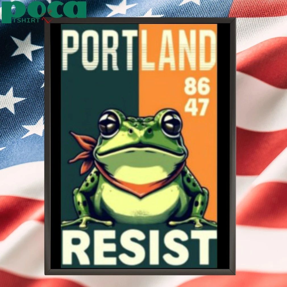 Portland -Frog-protest 86 47 Portland Frog 2025 T-shirt