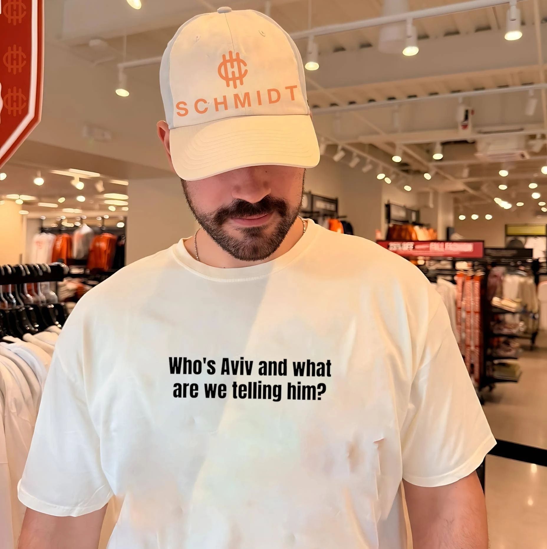 Who’s Aviv and What Are We Telling Him shirt