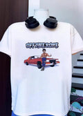 Off the Rope Wrestler Leaning on a Red Classic Car T-Shirt
