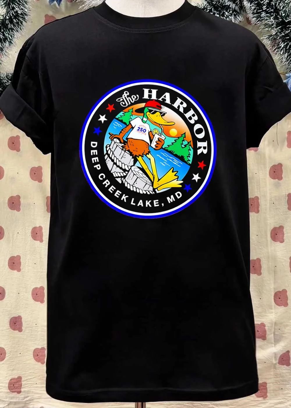 The Harbor Deep Creek Lake MD America 250 Anniversary Duck shirt
