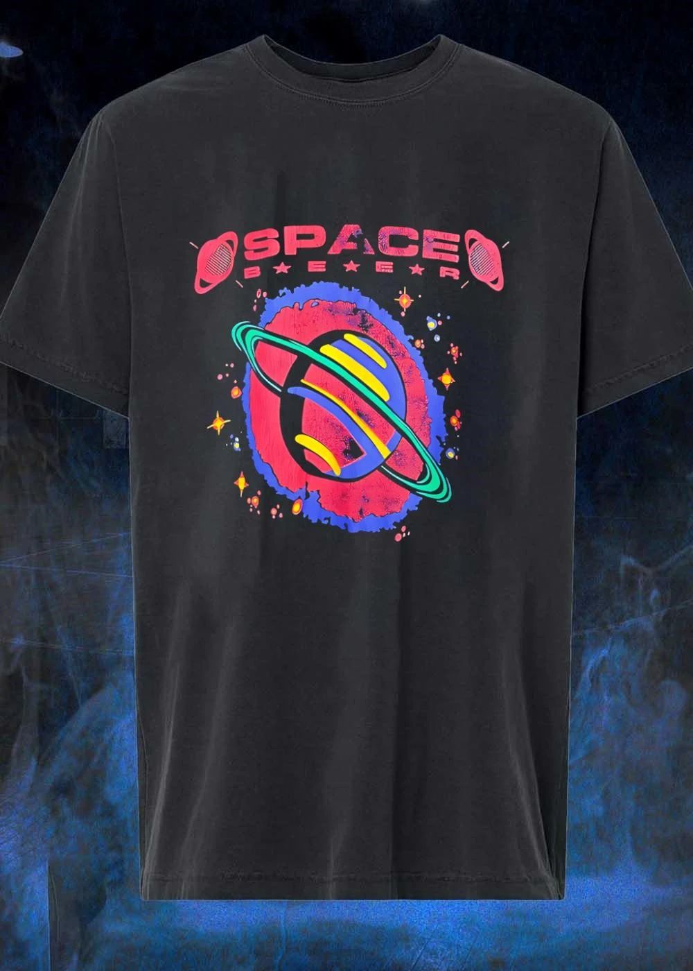 Space Baer Retro Saturn Planet Cosmic Stars Aesthetic Universe Future Exploration 2026 Shirt