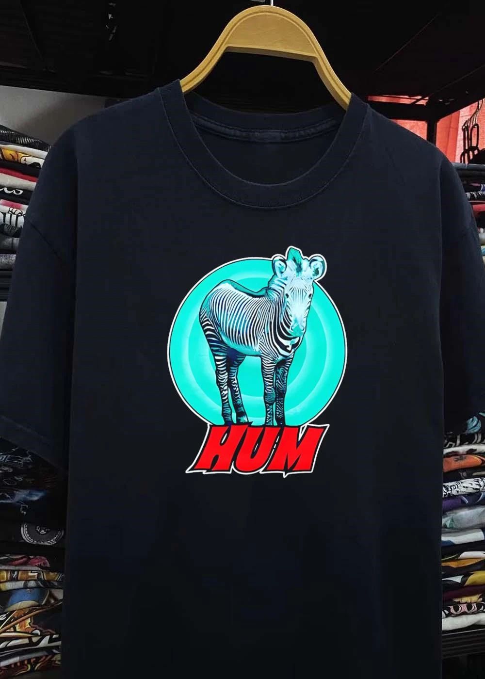 Hum Zebra Teal Circle Graphic T-Shirt
