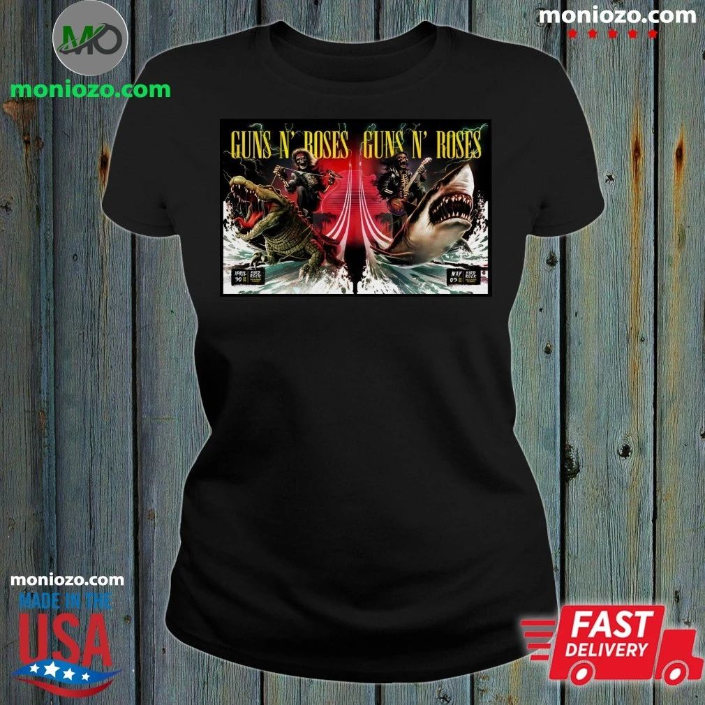 Original Guns N’ Roses In Hollywood FL On Apr 30-May 5 2026 Event Poster Shirt