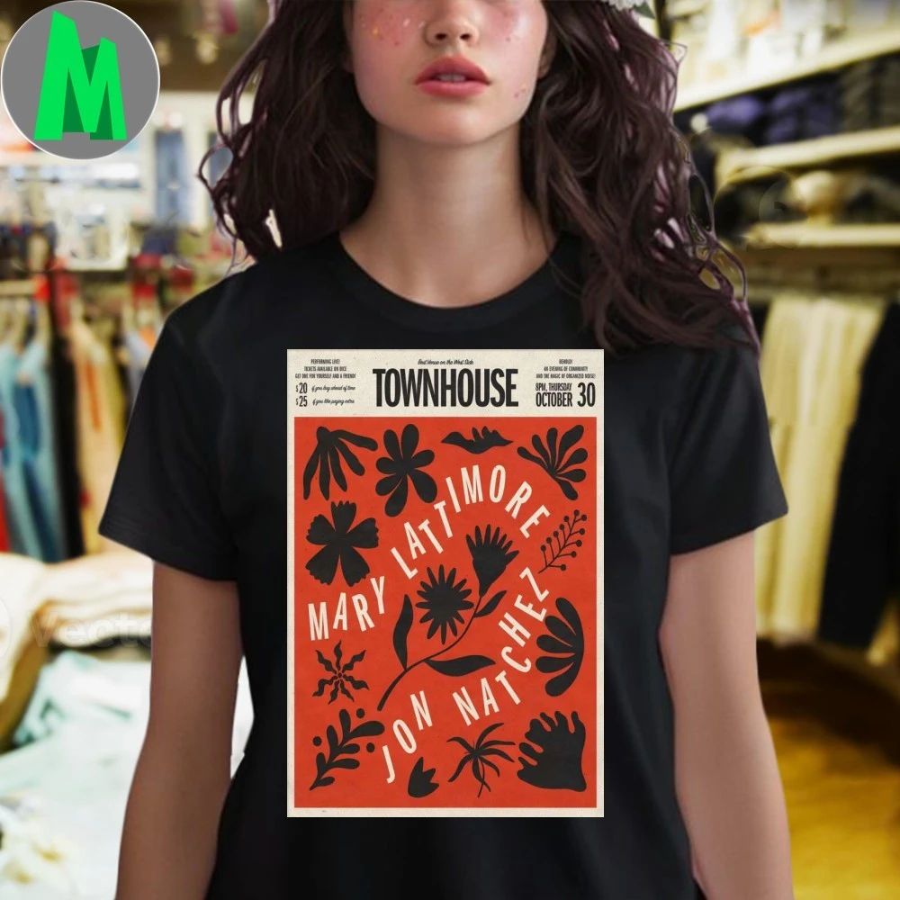 Mary Lattimore And Jon Natchez Oct 30 2025 Townhouse Venice in Venice Beach CA Poster Shirt
