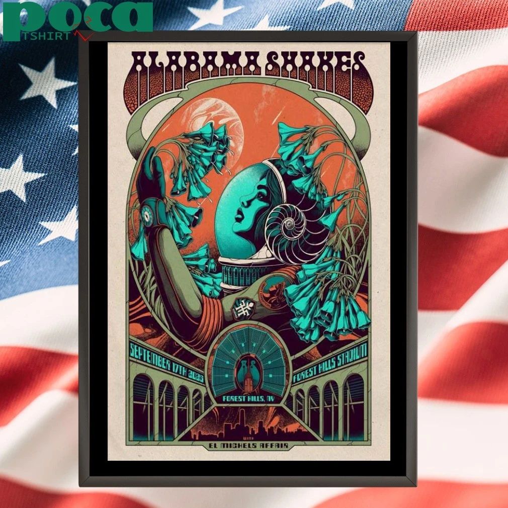 Alabama Shakes At Forest Hills Stadium On Sept 17 2025 Poster T-shirt