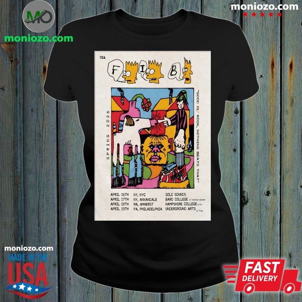 Original Fib Band Spring Tour 26 Poster T-shirt