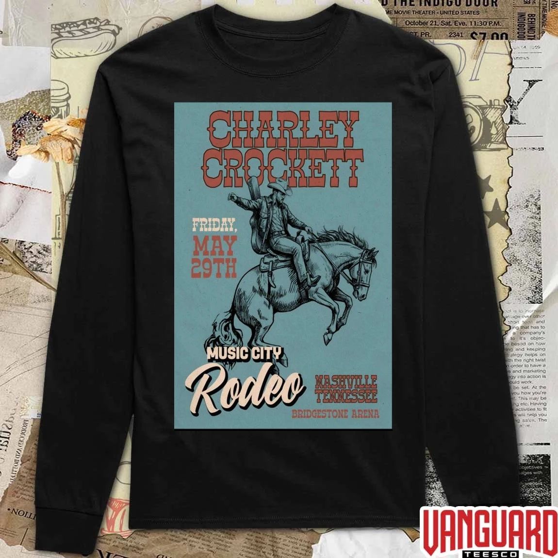 Charley Crockett Bridgestone Arena In Nashville TN On May 29 2026 Poster t-shirt