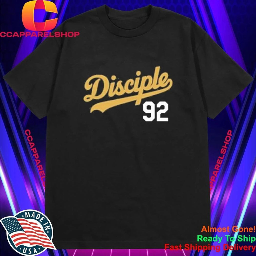 Disciple 92 Baseball Script Shirt