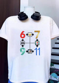 6 7 9 11 number grid emoji dance floor tragedy shirt