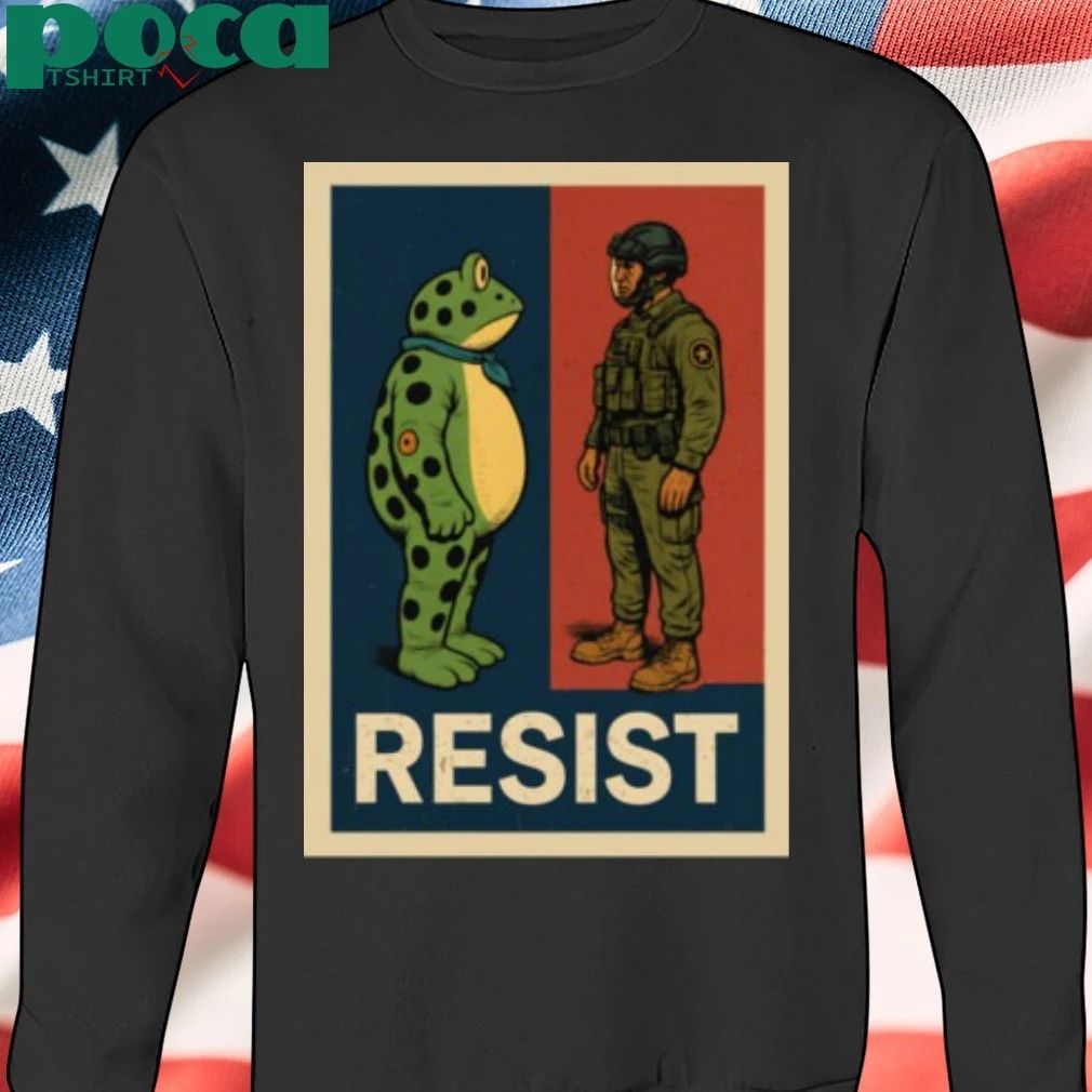 Portland Frog Against Resist Portland Soldier Vintage T-shirt