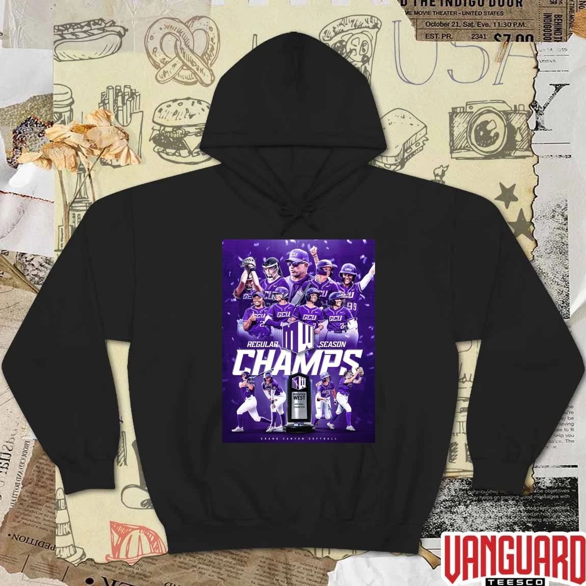 Grand Canyon University Softball 2026 Mountain West Regular Season Championship Poster t-shirt
