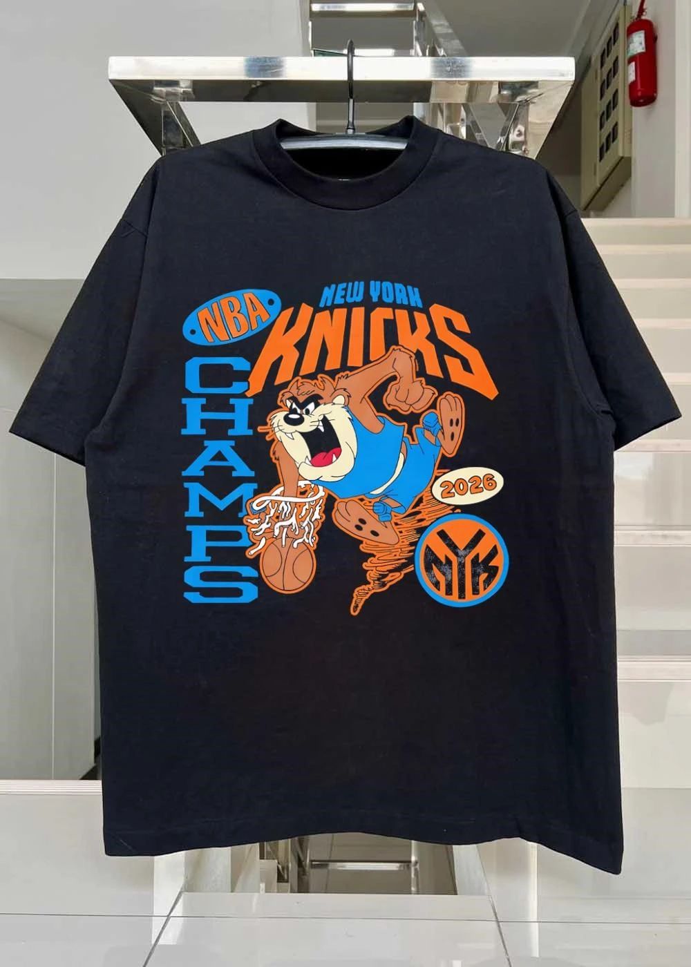 NBA Knicks Champs 2026 Featuring Tasmanian Devil Basketball shirt