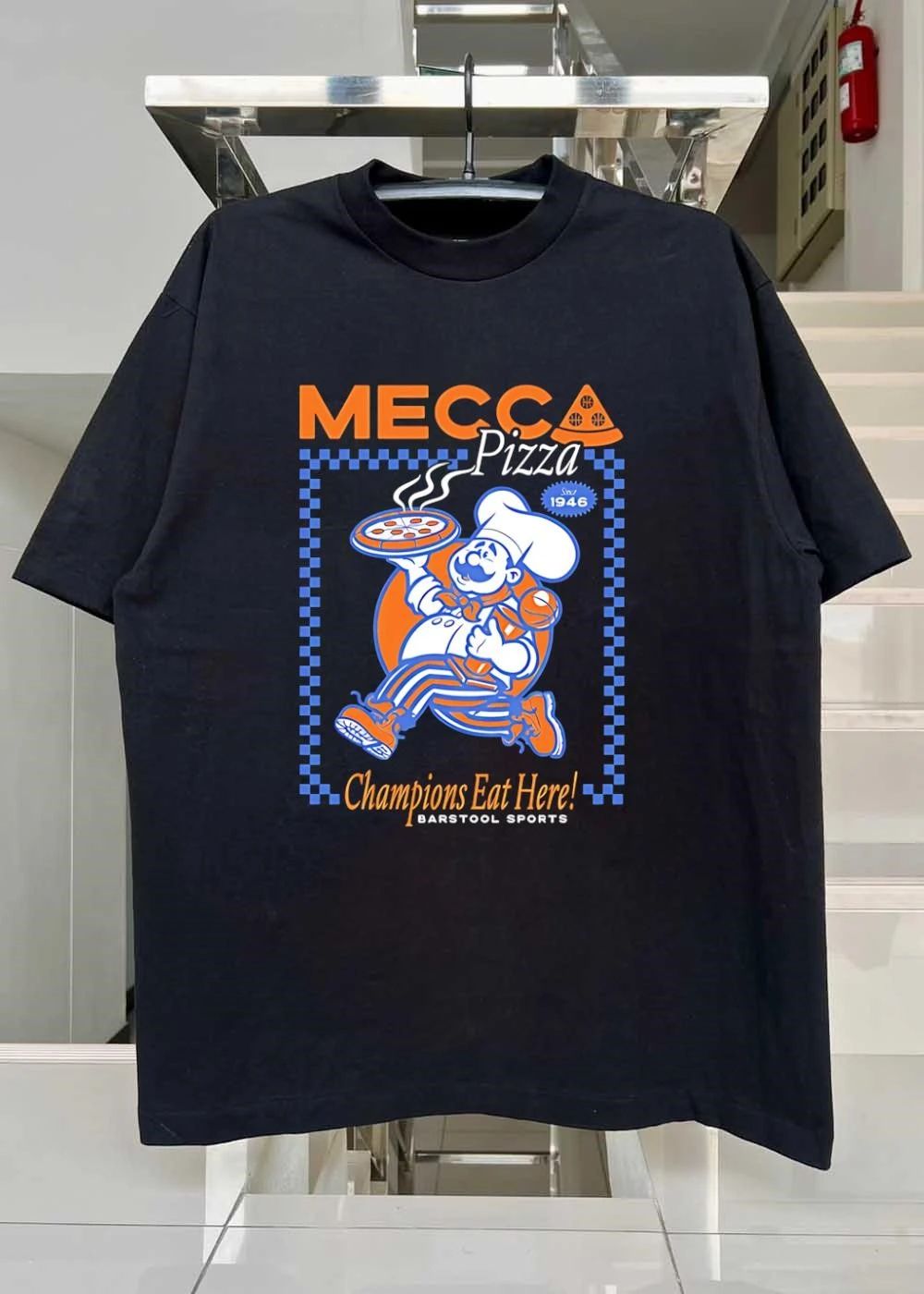 Barstool Sports Mecca Pizza Champions Eat Here Since 1946 T-Shirt