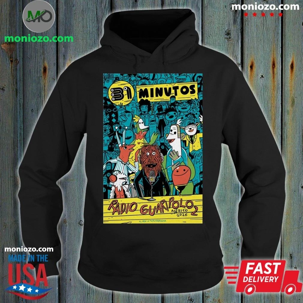 Original 31 Minutos Radio Guaripolo 2 Mexico Tour 2026 Poster T-shirt