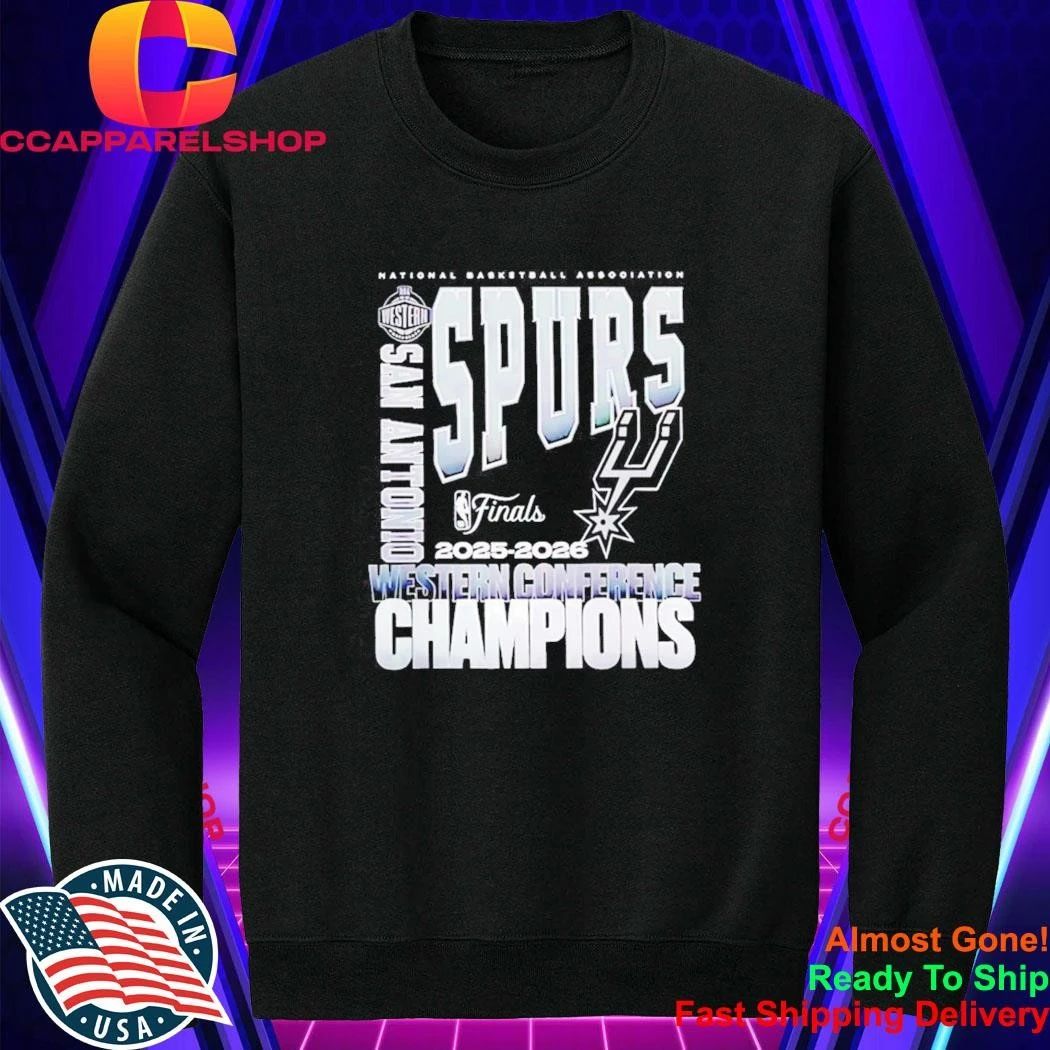 San Antonio Spurs 2025 2026 NBA Western Conference Champions Vintage Shirt