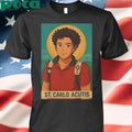 Saint Carlo Acutis Ghibli style T-shirt